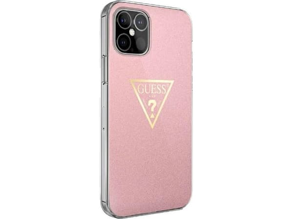 Guess GUHCP12SPCUMPTPI iPhone 12 mini 5.4 rosa/rosa hardt deksel Metallic Collection
