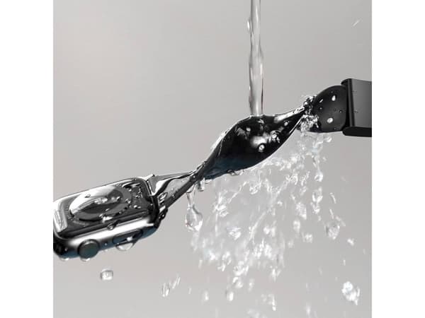 Baseus Baseus Baseus Slip-Thru hihna rannekoru Apple Watch 3/4/5/6/SE 38mm/40mm musta (LBWSE-01)