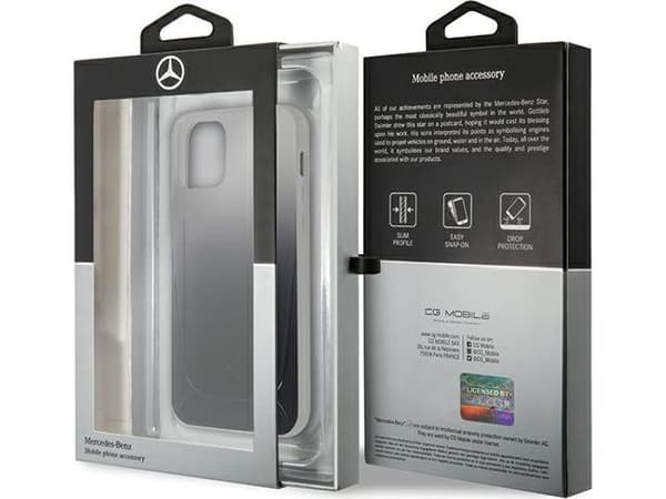 Mercedes Mercedes MEHCP12SARGBK iPhone 12 mini 5,4" czarny/black hardcase Transparent Line