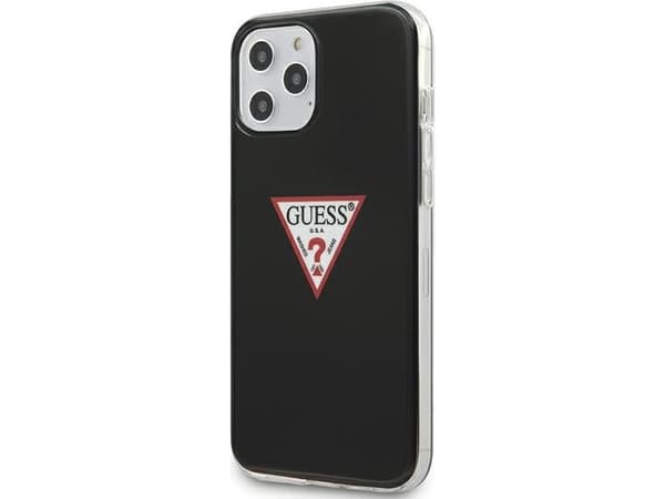 Deksel Guess GUHCP12SPCUCTLBK iPhone 12 mini 5,4" svart/svart hardt deksel Triangle Collection