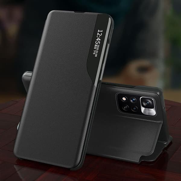 Eco Läder View Fodral Xiaomi Poco M4 Pro 5G - Svart