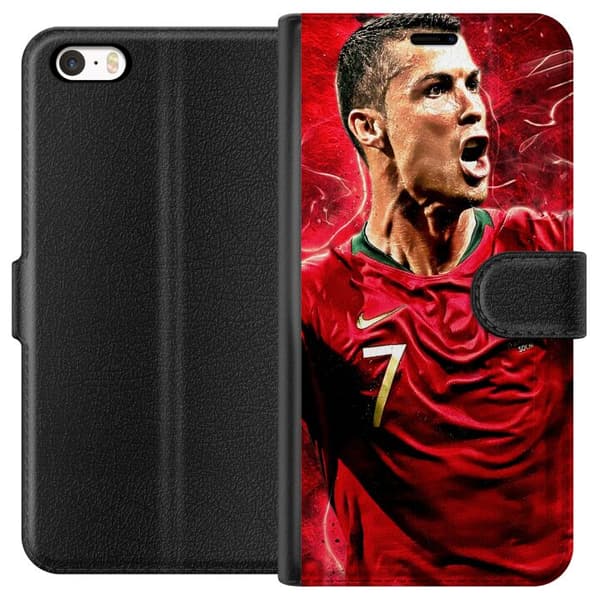 Apple iPhone SE (2016) Lompakkokotelo Cristiano Ronaldo