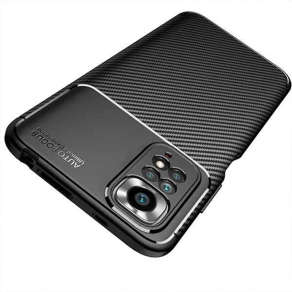 Carbon Fiber Texture TPU Cover for Xiaomi Redmi Note 11