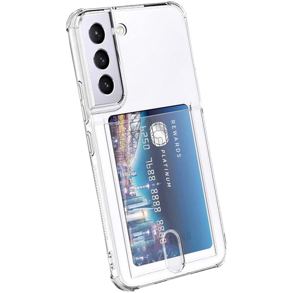 Praktiskt Skal med Korthållare - Samsung Galaxy S21 FE