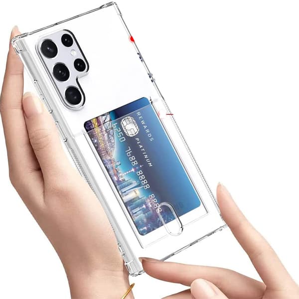 Samsung Galaxy S22 Ultra - Stilrent Skal med Korthållare
