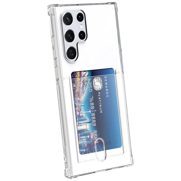 Samsung Galaxy S22 Ultra - Stilrent Skal med Korthållare