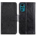 Miniatyrbild 1 av 8: Motorola Moto G22  / Moto E32s 4GPlånboksfodral Textured Split - Svart