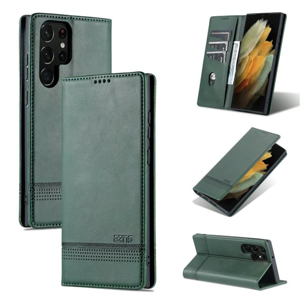 Samsung Galaxy S22 Ultra - Stilrent Praktiskt AZNS Plånboksfodral