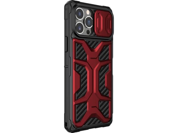 Nillkin Adventurer Case-deksel til iPhone 13 Pro pansret deksel med kameradeksel rødt