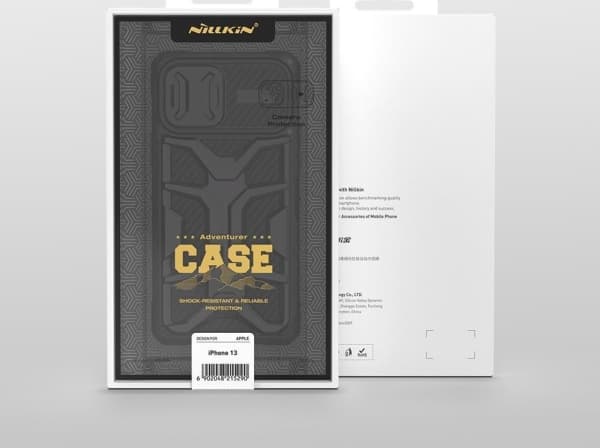 Nillkin Adventurer Case-deksel til iPhone 13 Pro pansret deksel med kameradeksel rødt