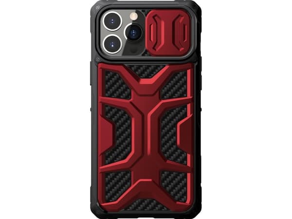 Nillkin Adventurer Case-deksel til iPhone 13 Pro pansret deksel med kameradeksel rødt
