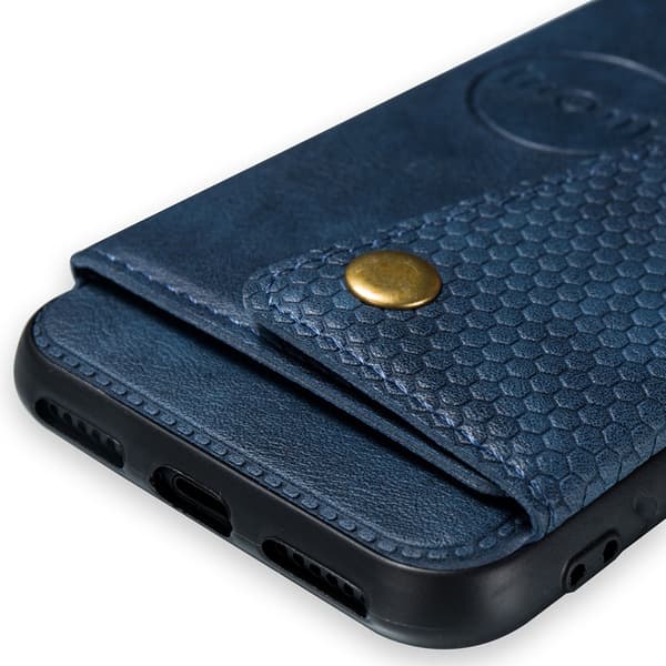iPhone SE 2022 - Smart Stilrent Retro Skal med Kortfack