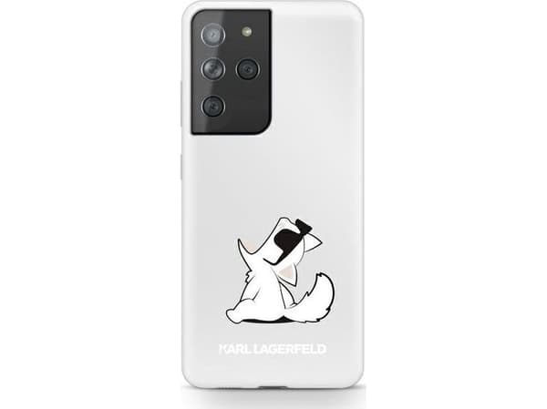 Karl Lagerfeld Karl Lagerfeld KLHCS21LCFNRC S21 Ultra G998 Hard Case Clear Choupette Fun