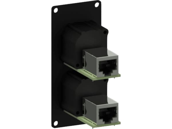 Caymon CASY-modul med 2 x NE8FAH Ethercon (CASY168/B)