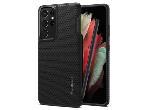 Spigen Kotelo Spigen Liquid Air Pen Samsung Galaxy S21 Ultra Matta Musta