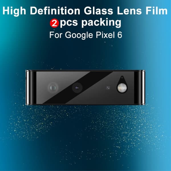 [2-PACK] Kameralinsskydd i Härdat Glas Google Pixel 6