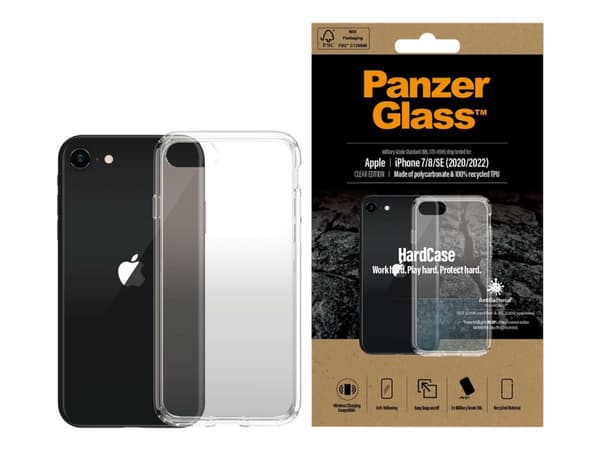 PanzerGlass™ | HardCase - Bakside - Gjennomsiktig | Apple iPhone SE (2. generasjon / 3. generasjon)