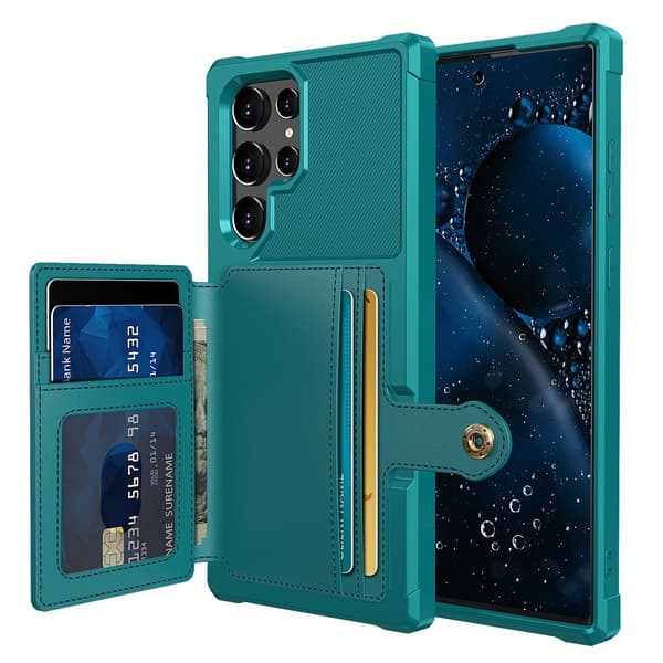 Samsung Galaxy S22 Ultra - Praktiskt Skal med Korthållare