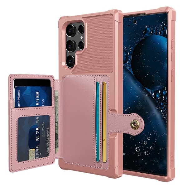 Samsung Galaxy S22 Ultra - Praktiskt Skal med Korthållare