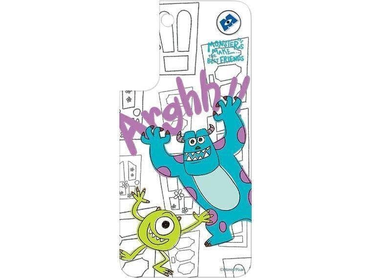 Panel Samsung GP-TOS906HIAGW do etui Frame Cover do Galaxy S22+ Disney Monsters biały/white