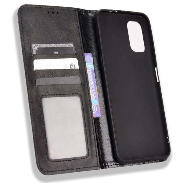 Wallet Stand Flip Phone Case til Nokia G11/Nokia G21 - Sort
