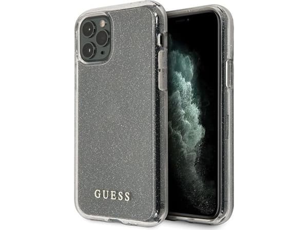 Guess Guess GUHCN58PCGLSI iPhone 11 Pro srebrny/silver hard case Glitter