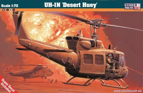 Olymp UH-1 N Desert Huey 1:72 D-56 -helikopterin malli 1:72 D-56