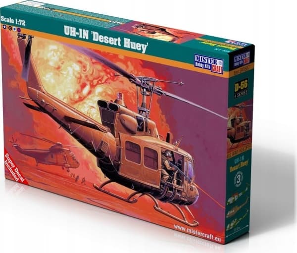 Olymp Aircraft Model helikopter do sklejania UH-1 N Desert Huey 1:72 D-56