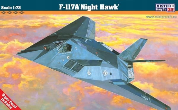 Olymp Aircraft Model samolotu do sklejania F-117A "Night Hawk" 1:72 E-05