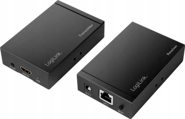 LogiLink - sender og mottaker - video/lyd/infrarød sender - HDMI - via CAT 5e/6/7/8 - opptil 50 m