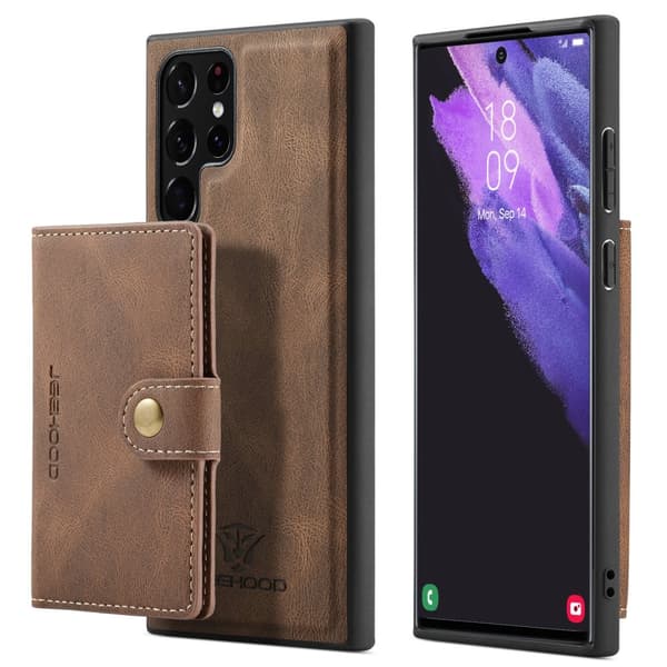 Samsung Galaxy S22 Ultra - Effektfullt Skal med Korthållare