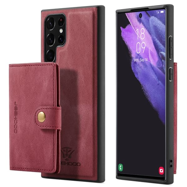 Samsung Galaxy S22 Ultra - Effektfullt Skal med Korthållare