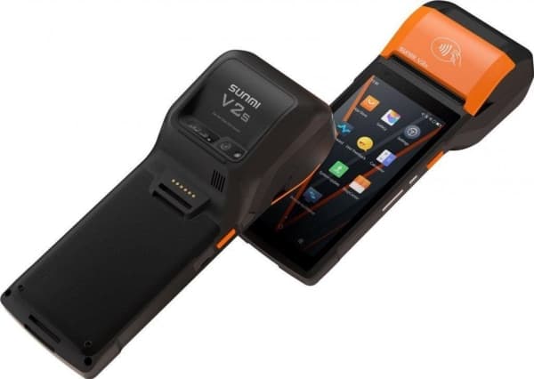 SUNMI, V2s, 2D, USB-C, BT, WLAN, 4G, GPS, Android Mobil enhet för datainsamling, 2D, GPS, frontkamera (5MP), 14 cm (5,5"), USB-C, Bluetooth, WLAN (80