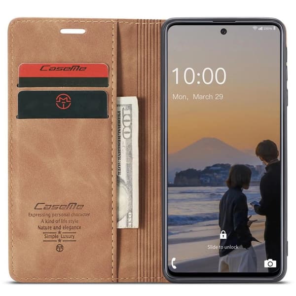 CASEME Lommebok-deksel Samsung Galaxy A33 5G - Brun