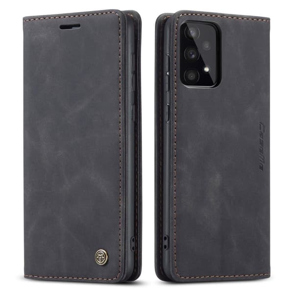 CASEME Retro Lompakkokotelo Samsung Galaxy A33 5G - Musta