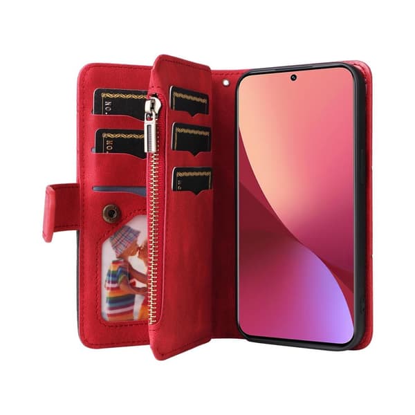 KS Plånboksfodral till Xiaomi 12 - Röd