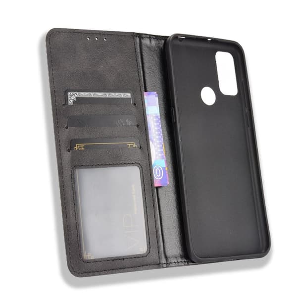 Vintage tegnebogsetui til Alcatel 3L (2021) /1S (2021