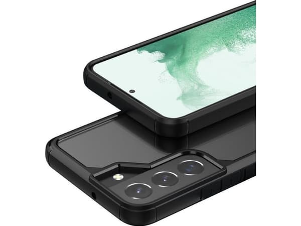 Crong Crong Hybrid Clear Cover - Protective Case for Samsung Galaxy S22 (Black)