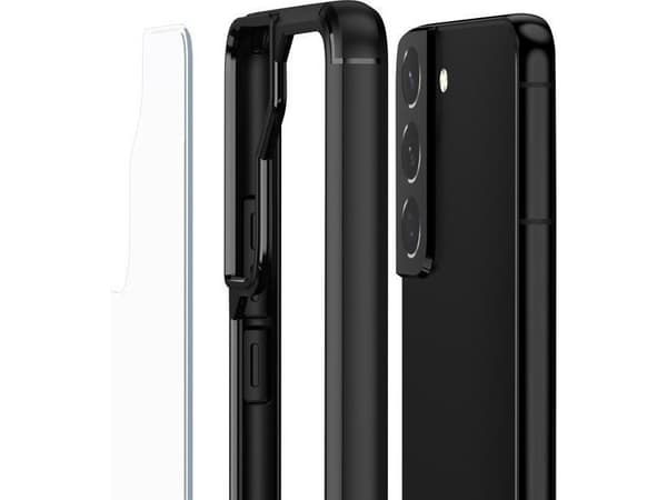 Crong Crong Hybrid Clear Cover - Protective Case for Samsung Galaxy S22 (Black)