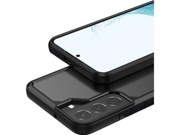 Crong Crong Hybrid Clear Cover - Protective Case for Samsung Galaxy S22 + (Black)