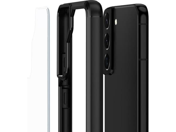 Crong Crong Hybrid Clear Cover - Protective Case for Samsung Galaxy S22 + (Black)