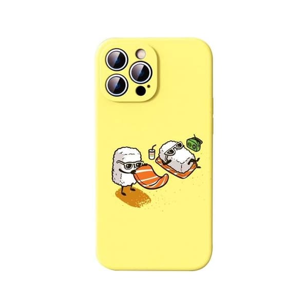 iPhone 13, Pro og Max case sjovt sushi laks ris strand 13 Pro