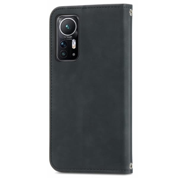 Vintage Xiaomi 12 Lommebok-deksel - Svart