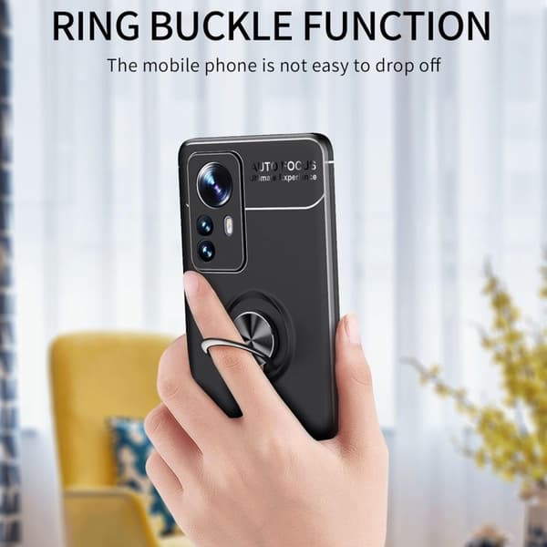 Xiaomi 12 Pro Fingerring Kickstand (indbygget metalplade) Taske