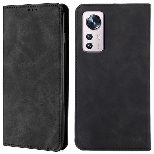 Vintage Xiaomi 12 Pro Plånboksfodral  - Svart