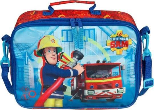 Undercover FSTU7054, Gutt, Skulderveske til skolen, Fireman Sam, Glidelås, Blå, Rød, Bilde