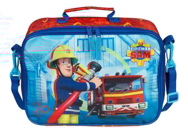 Undercover FSTU7054, Gutt, Skulderveske til skolen, Fireman Sam, Glidelås, Blå, Rød, Bilde