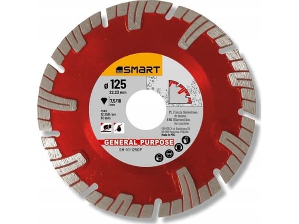 Smart diamantsköld för allmänna ändamål 125 mm SM-10- 125GP