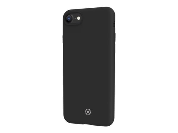Celly Cromo - Baksidedeksel for mobiltelefon - termoplast-polyuretan (TPU), silikonbelegg - svart - for Apple iPhone 6, 6s, 7, 8, SE (2nd generation)