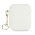 Miniatyrbild 2 av 3: Guess Silicone Heart Charm Collection Skal Airpods - Vit